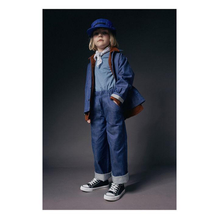 Chaqueta vaquera de algodón orgánico | Azul- Imagen del producto n°3
