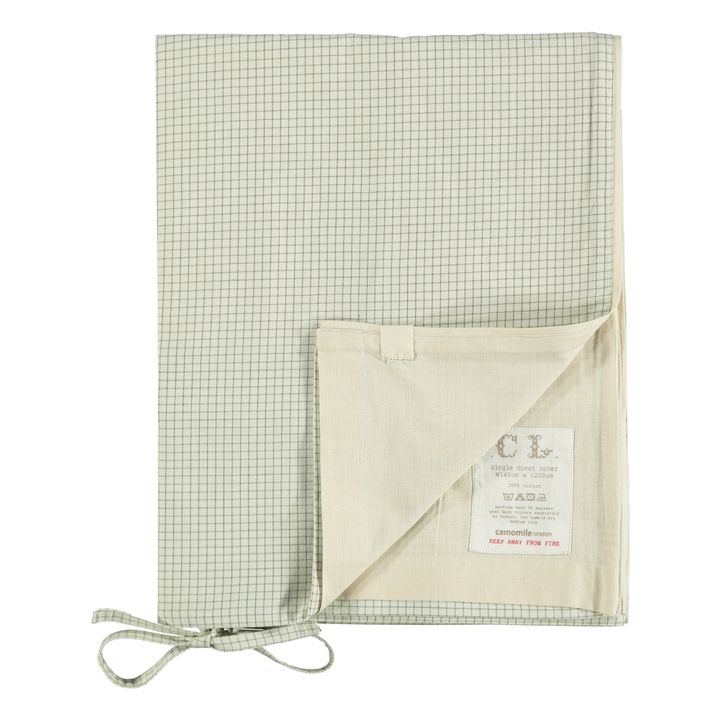 Copripiumino, modello: Green Check | Verde- Immagine del prodotto n°3