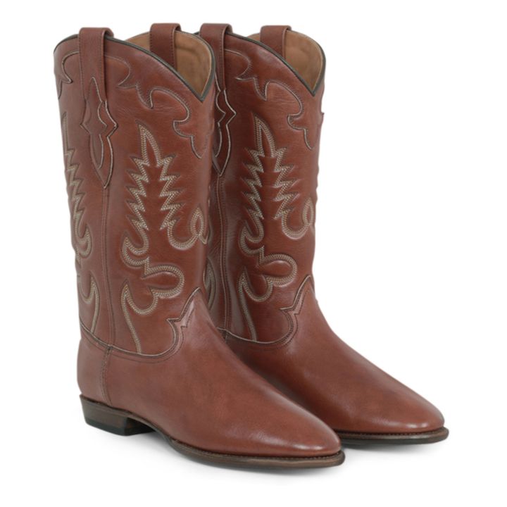 Stiefel Midnight Leder | Cognac-Farbe- Produktbild Nr. 1