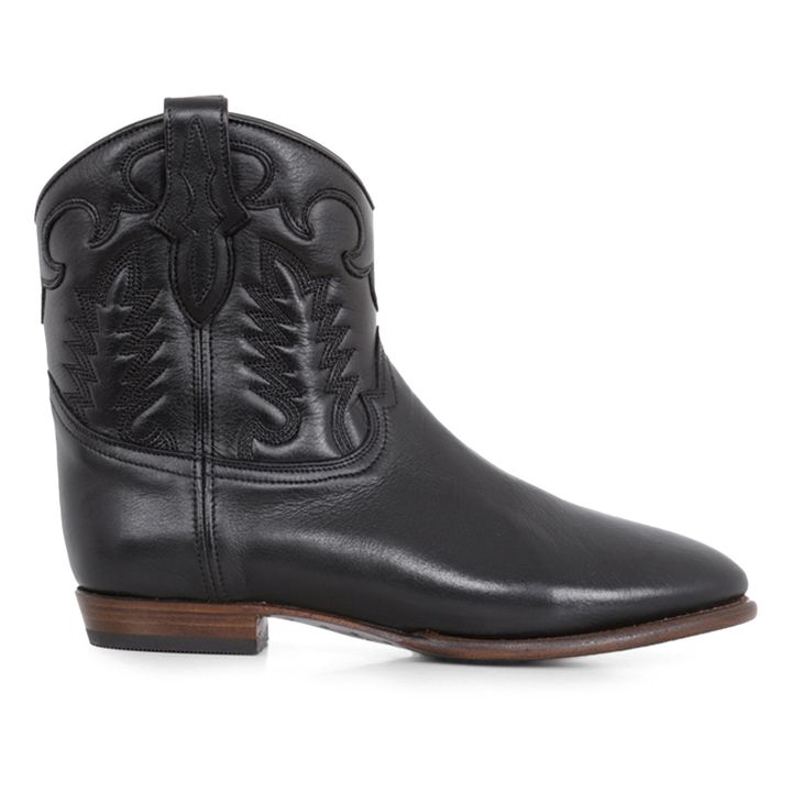 Boots Early Midnight Cuir | Negro- Imagen del producto n°0