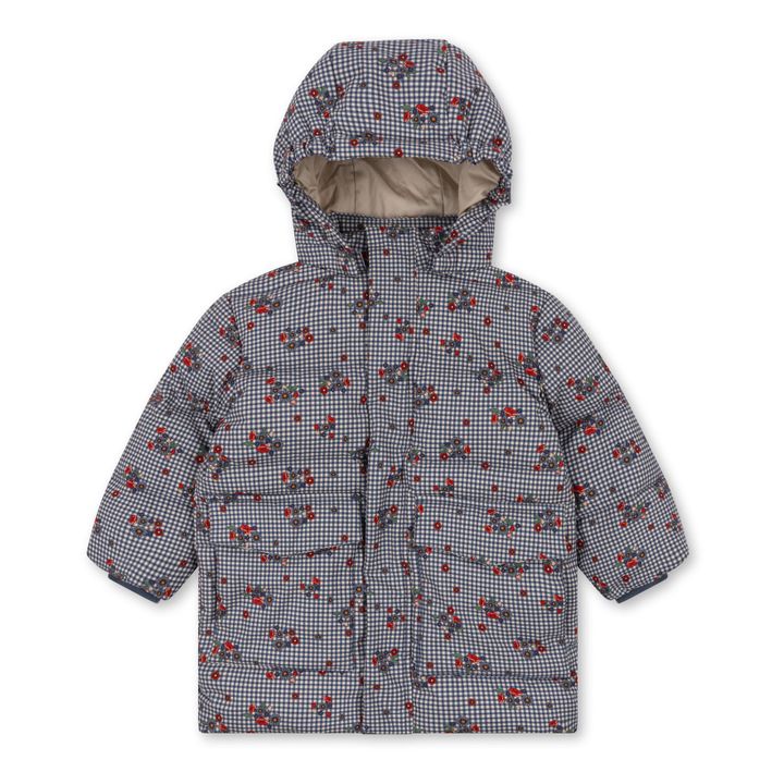 Daunenjacke aus recyceltem Material Vichy Nutti Down | Blau- Produktbild Nr. 0