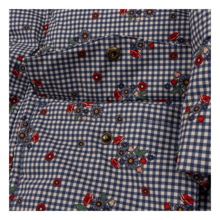 Daunenjacke aus recyceltem Material Vichy Nutti Down | Blau- Produktbild Nr. 3