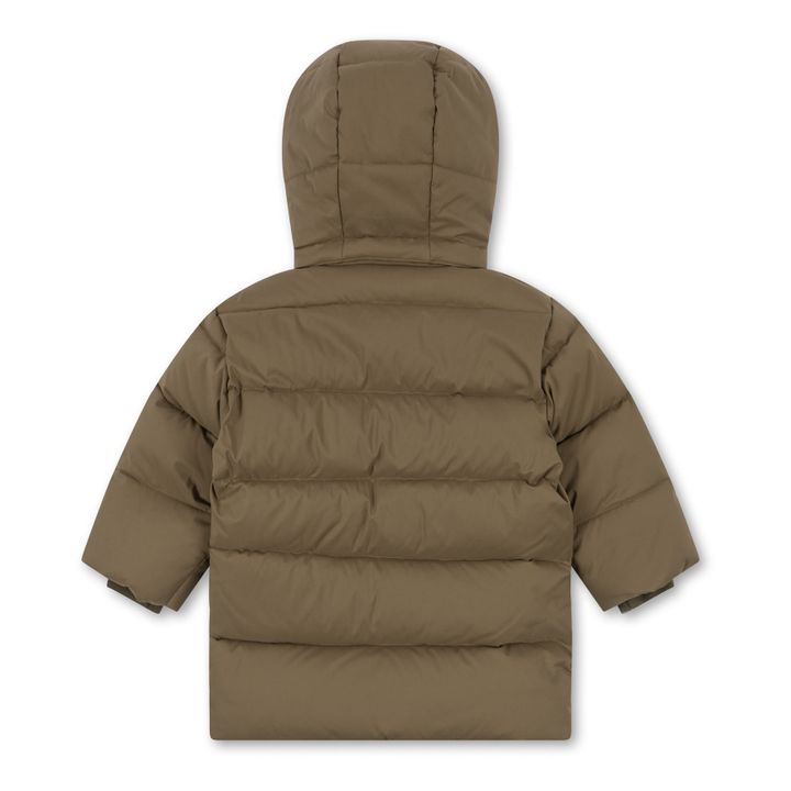 Nutti Down Coat in Plain Recycled Material | Khaki- Product image n°6