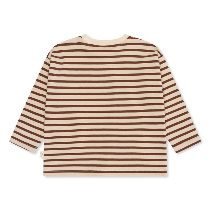 Gestreifte Bluse aus Bio-Baumwolle Amies | Beige- Produktbild Nr. 6