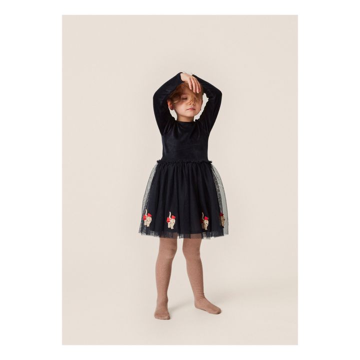 Kleid aus recyceltem Material Florine | Navy- Produktbild Nr. 4
