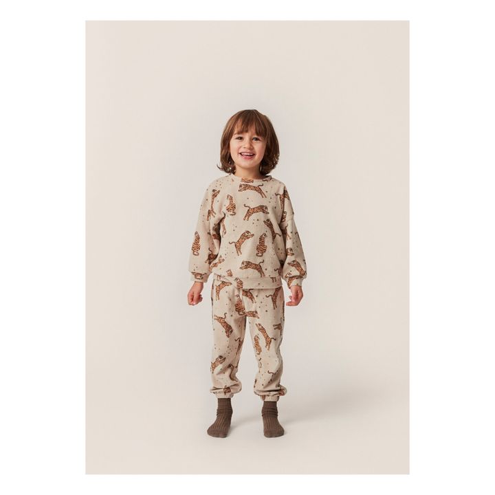 Sweatshirt aus Bio-Baumwolle Tigers Itty | Sandfarben- Produktbild Nr. 2