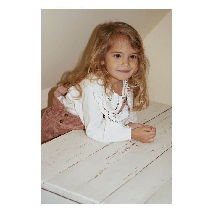 Bluse mit besticktem Kragen aus Bio-Baumwolle | Seidenfarben- Produktbild Nr. 5