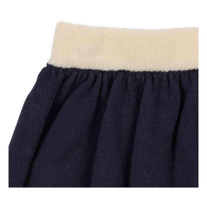 Jupe Tricot Coton Bio Venton | Bleu marine- Image produit n°3