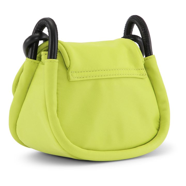 Mini Knot Flap Bag Recycled Materials | Amarillo chillón- Imagen del producto n°2
