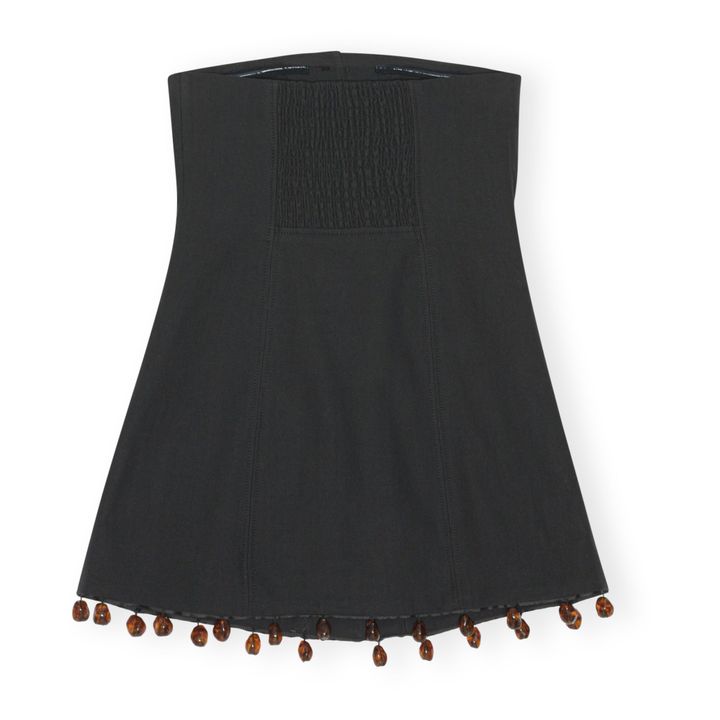 Top de traje de algodón orgánico | Negro- Imagen del producto n°4