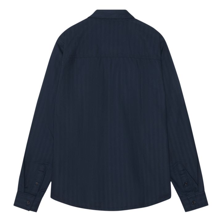 Camicia Carson a spina di pesce | Blu marino- Immagine del prodotto n°1
