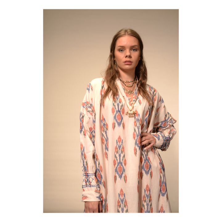 Ikat Dress | Crema- Immagine del prodotto n°3