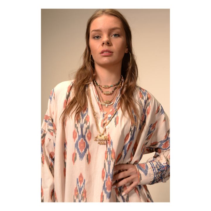Ikat Dress | Crema- Immagine del prodotto n°4