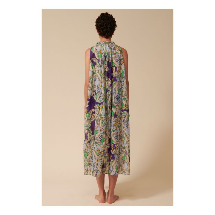 Denize Flower Dress | Viola- Immagine del prodotto n°7