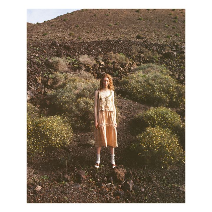 Abito, modello: Willow, in lino | Marrone- Immagine del prodotto n°4