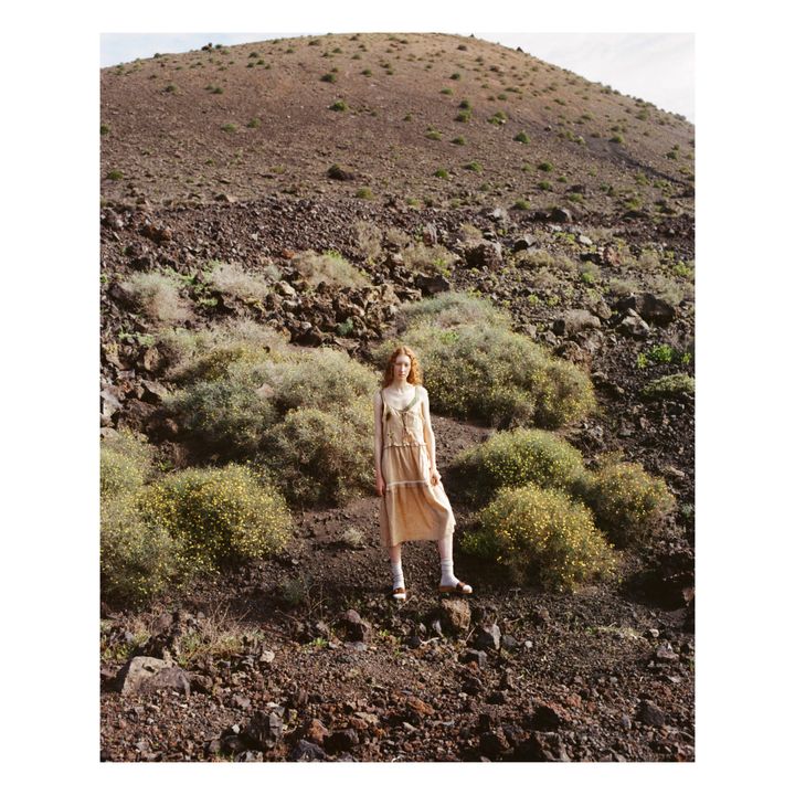 Abito, modello: Willow, in lino | Marrone- Immagine del prodotto n°5