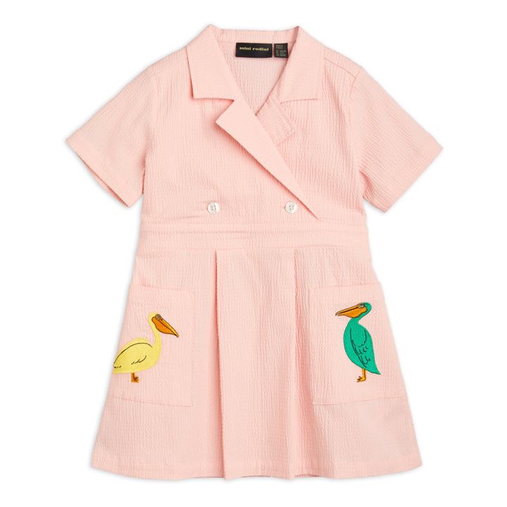 Kleid aus gewebter Bio-Baumwolle Pelikan | Rosa- Produktbild Nr. 0