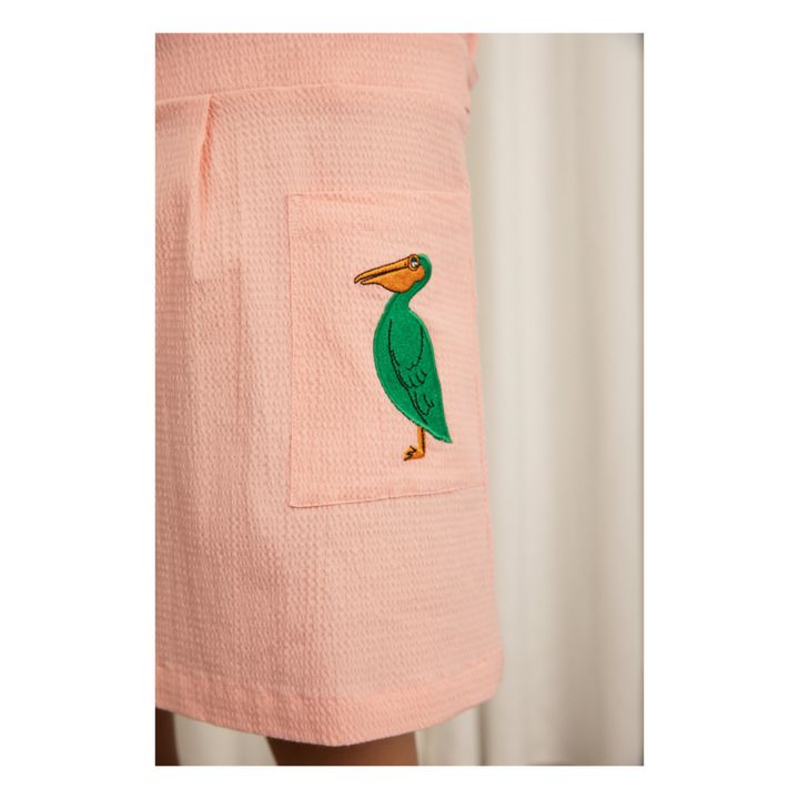 Robe Coton Bio Tissé Pélican | Rose- Image produit n°2