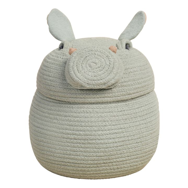 Cesta del hipopótamo Henry | Salvia- Imagen del producto n°0