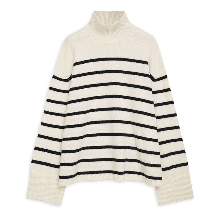 Pullover Courtney Wolle und Kaschmir | Elfenbeinfarben- Produktbild Nr. 0