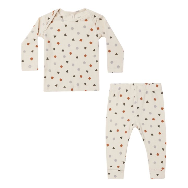 T-shirt + Legging Côtelé | Seidenfarben- Produktbild Nr. 0