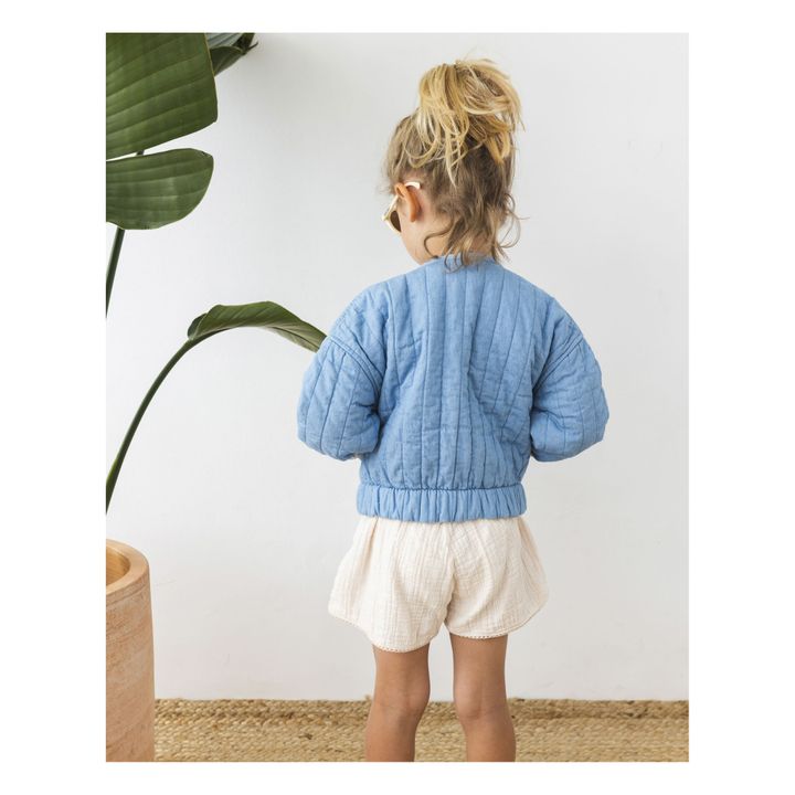 Giacca denim in cotone organico trapuntata | Denim- Immagine del prodotto n°2