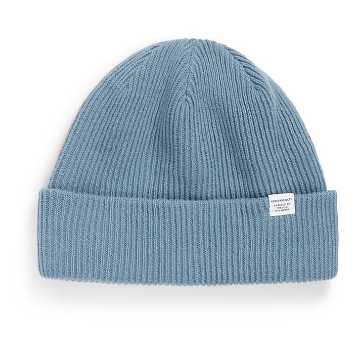 Cappello in lana d'agnello Merino | Blu- Immagine del prodotto n°0