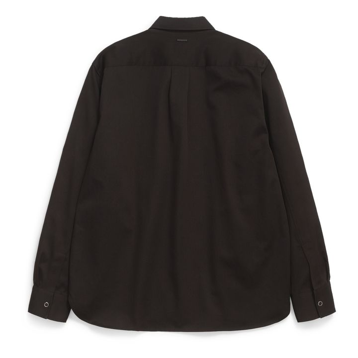 Ulrik Gabardine Overshirt con cerniera | Nero- Immagine del prodotto n°2