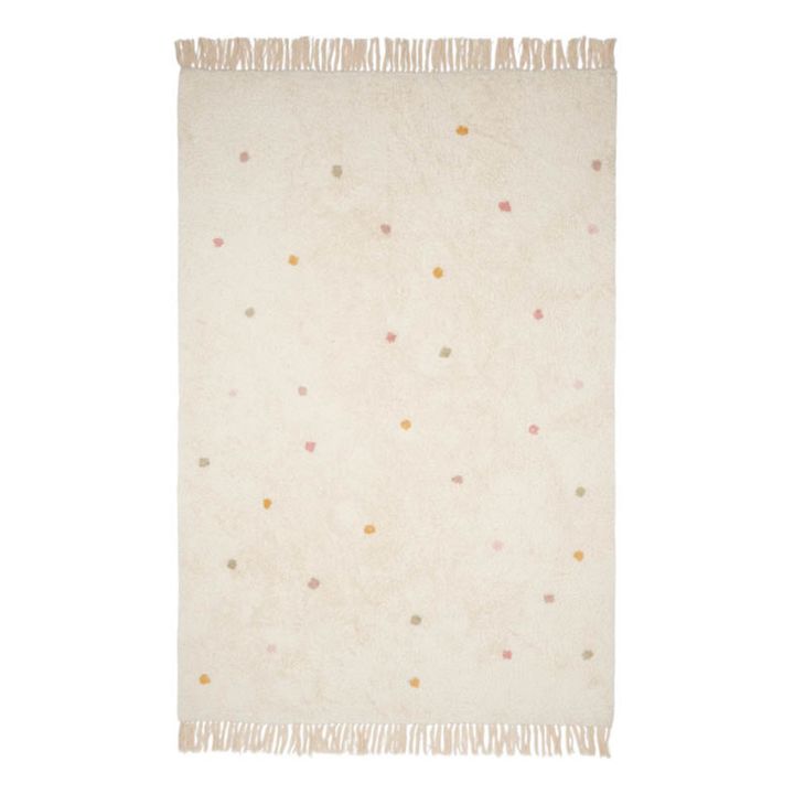 Alfombra de juego de algodón orgánico Dot | Rosa- Imagen del producto n°0