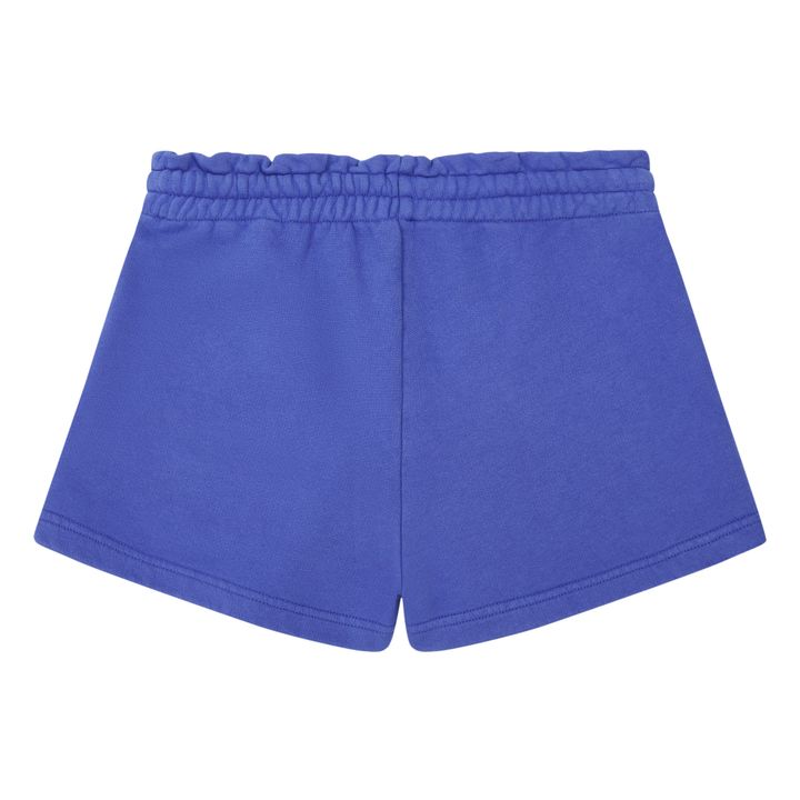 Pantalón corto de muletón orgánico | Azul índigo- Imagen del producto n°1