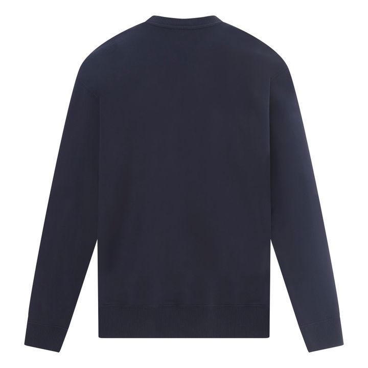 Sudadera Creneck de moletón ecológico | Azul Marino- Imagen del producto n°1
