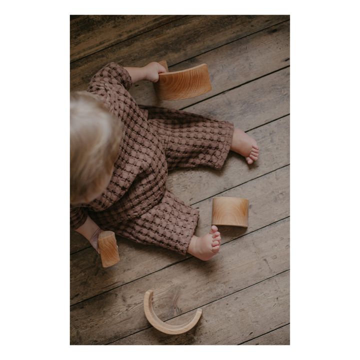 Pantalon Coton Bio Gauffré The Bay | Chocolat- Image produit n°5