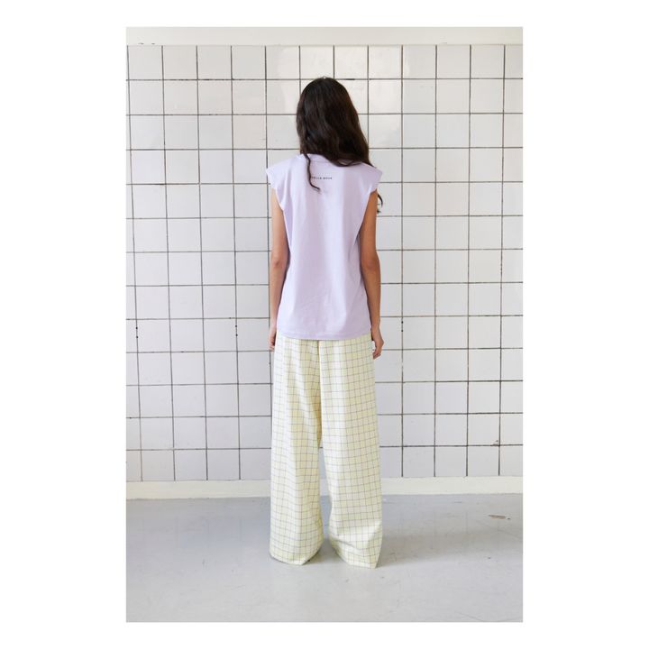 Camiseta Tirantes Teri de Algodón Bio | Lila- Imagen del producto n°3