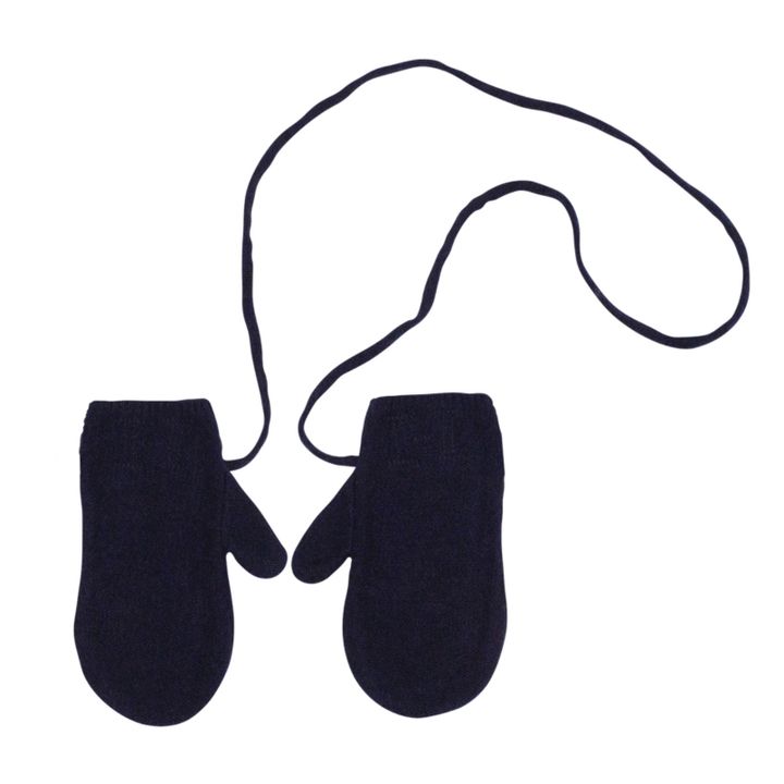 Guanti in cashmere Ajo | Blu marino- Immagine del prodotto n°0