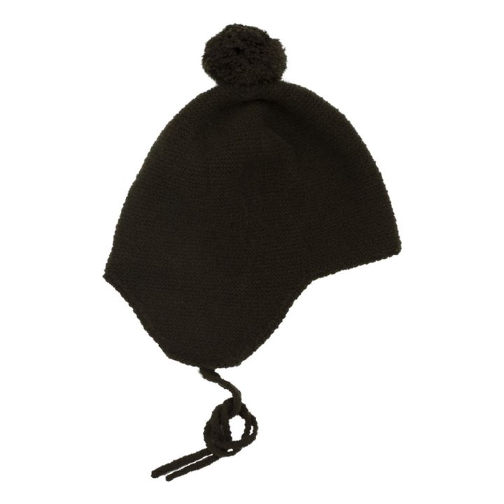 Berretto in cashmere Pom Pom | Verde militare- Immagine del prodotto n°0