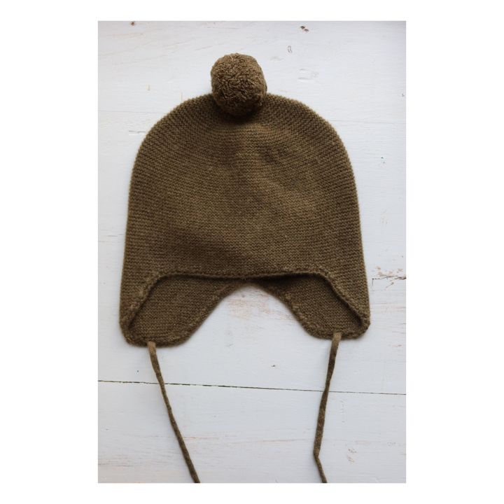 Berretto in cashmere Pom Pom | Verde militare- Immagine del prodotto n°1