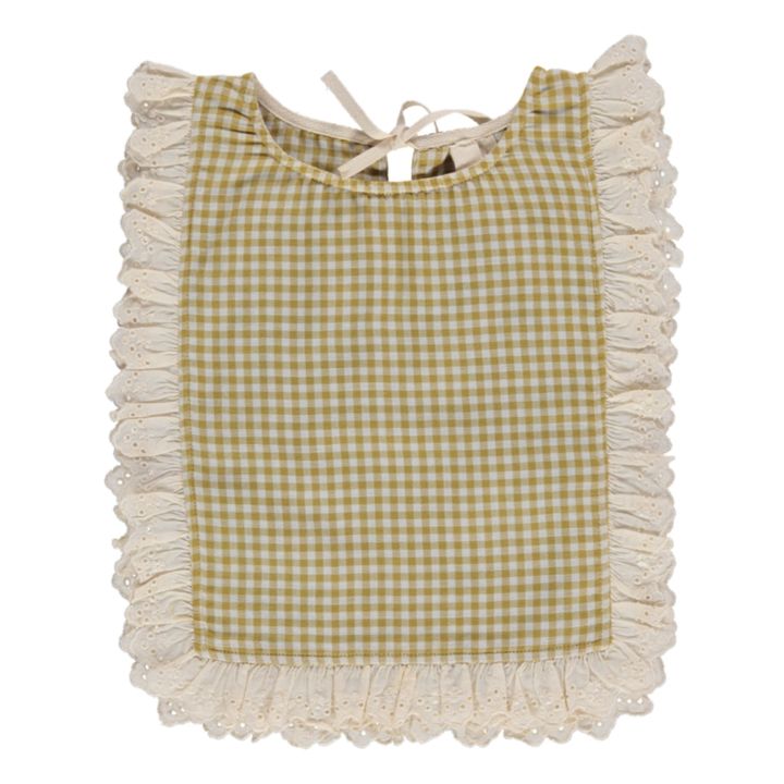 Top Vichy in cotone organico Mona | Giallo senape- Immagine del prodotto n°0