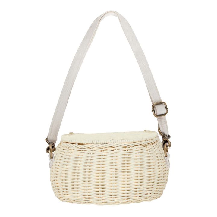 Minichari Kids Rattan Basket | White- Product image n°0