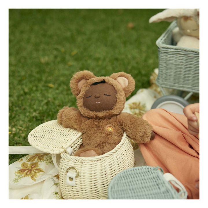 Minichari Kids Rattan Basket | White- Product image n°2