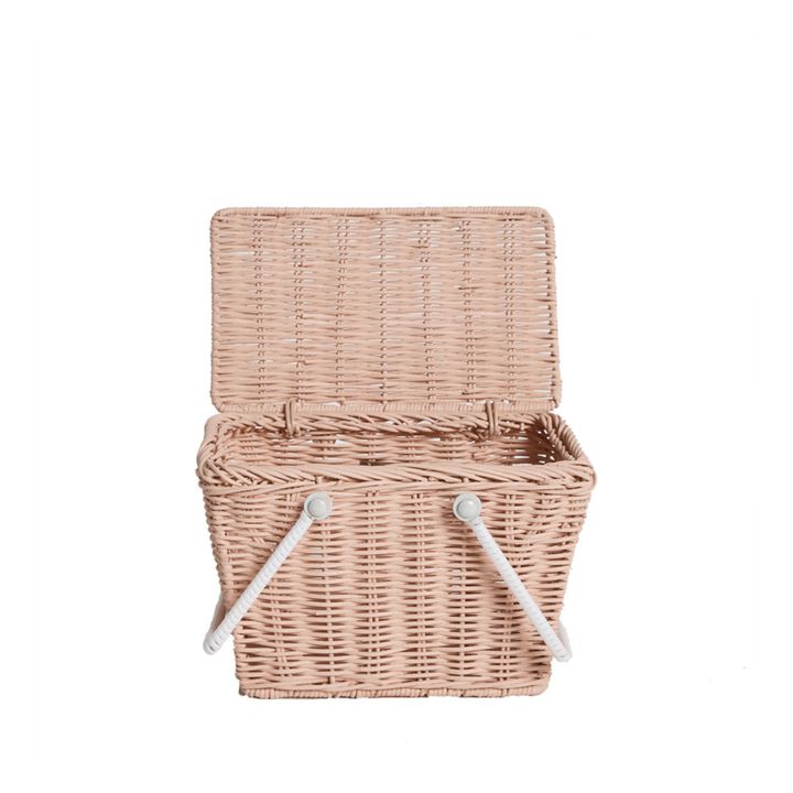 Canestro in rattan Piki | Rosa chiaro- Immagine del prodotto n°3