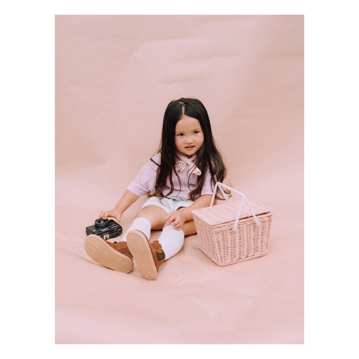 Canestro in rattan Piki | Rosa chiaro- Immagine del prodotto n°4