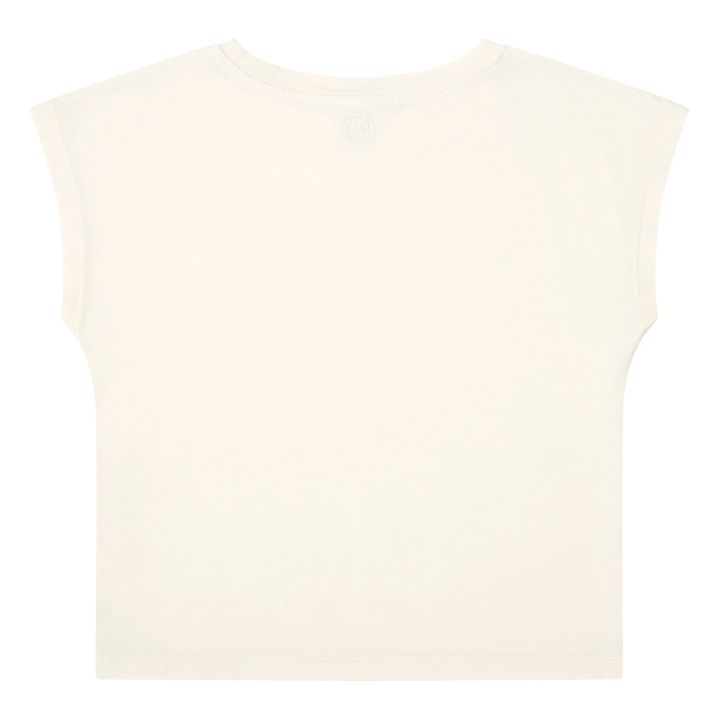 Girl's Organic Cotton Tank Top | Off white- Product image n°2
