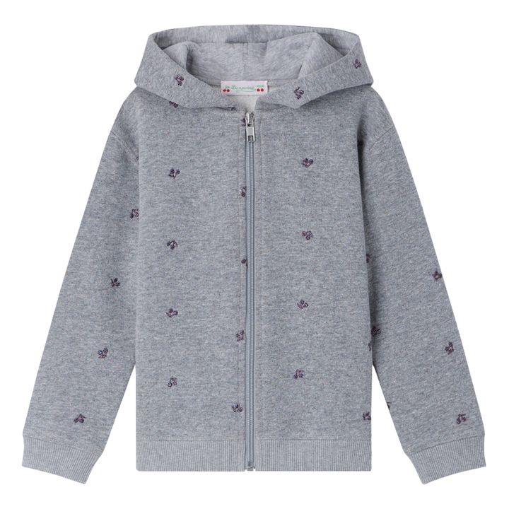 Kapuzenpullover mit Pailletten Talent | Grau Meliert- Produktbild Nr. 0