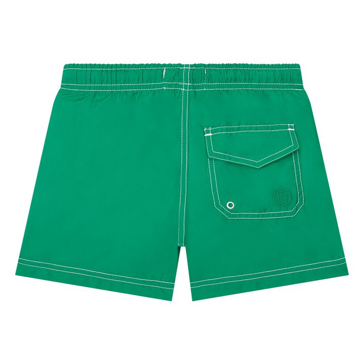 Pantaloncini da bagno da ragazzo in poliestere riciclato | Verde scuro- Immagine del prodotto n°1