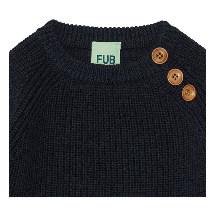 Baby Rib Merino Wool Sweater | Navy blue- Product image n°1