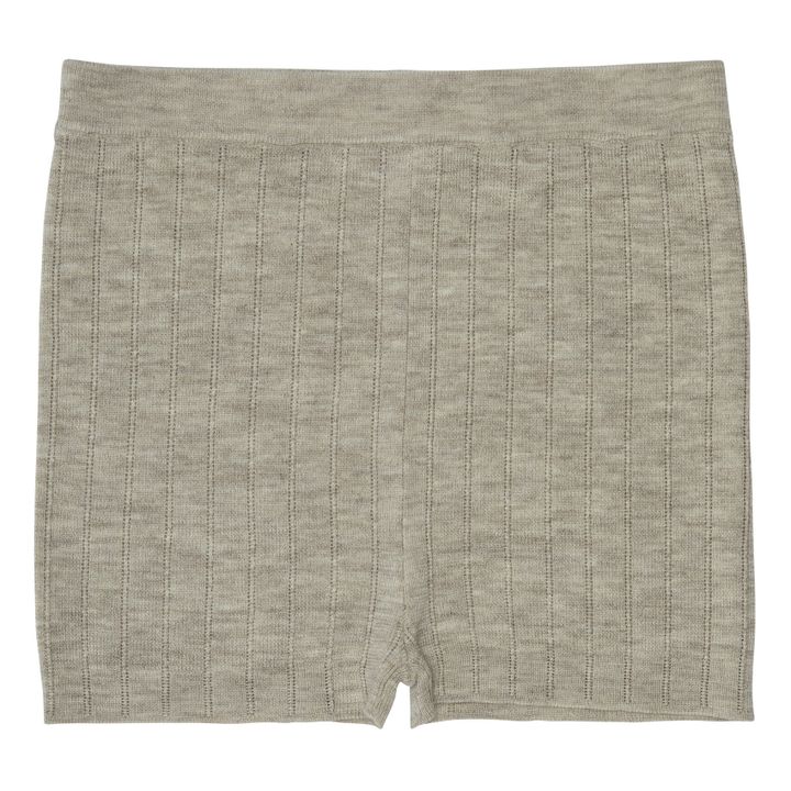 Rib Shorts aus Merinowolle - Damenkollektion | Beige- Produktbild Nr. 0