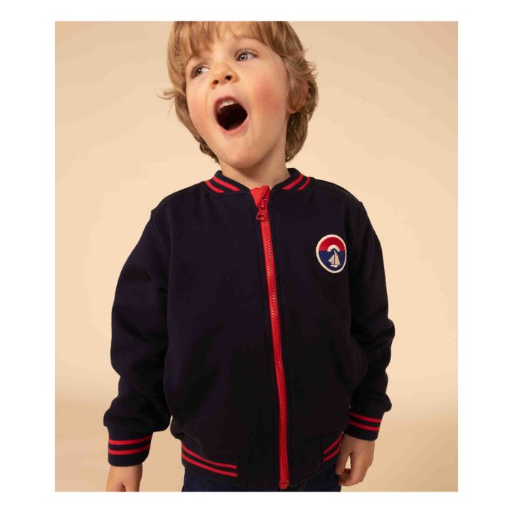 Teddy in Brushed Fleece | Navy blue- Product image n°2
