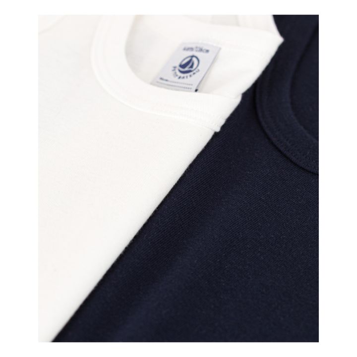 Lote 2 Camisetas de tirantes lisas | Blanco- Imagen del producto n°1