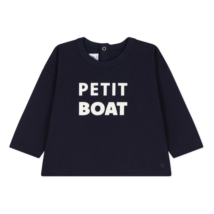 Camiseta Petit Boat Jersey | Azul Marino- Imagen del producto n°0