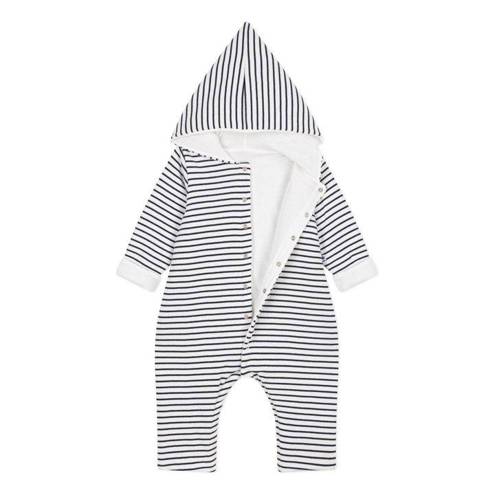 Langer Overall mit Kapuze | Navy- Produktbild Nr. 1